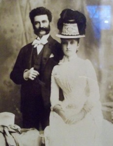 His wife Adèle.